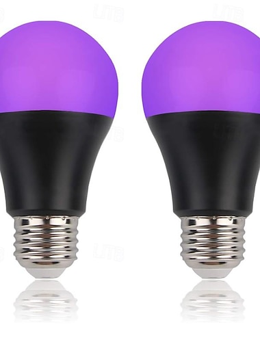  uv led ampoule de lumières noires 9w e27 led ampoule noire qualité uv 395nm peinture corporelle uv party disco party bulle fluorescente chambre de fête lumineuse lumière uv affiche fluorescente