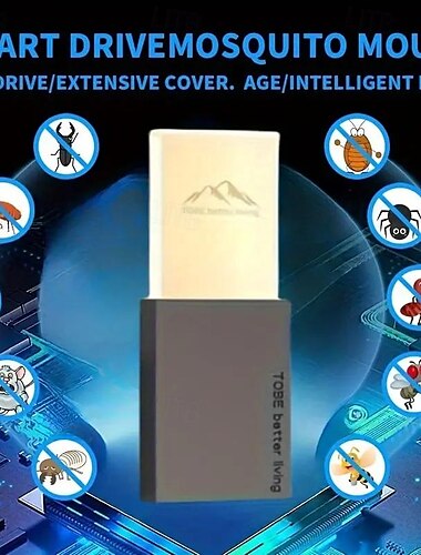  Repelente de Mosquitos y Ratones Ultrasonico – Dispositivo Electrónico de Control de Insectos para Uso Doméstico