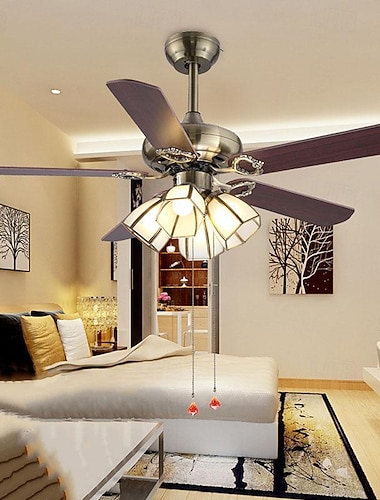  3-Light 4-Light 107 cm Yksi malli Kattotuuletin Metalli Lasi Messinki Galvanoitu Moderni Pohjoismainen tyyli 110-120V 220-240V