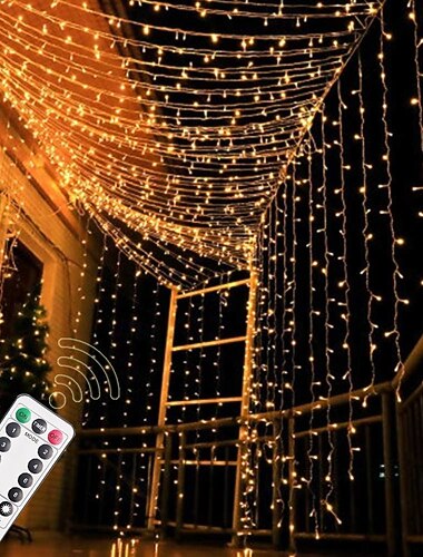  אלגנטי קבלת חתונה מסיבות usb led חופה אורות, 3m/5m/10m כוכבים שמיים מלא אורות פיות עם שלט רחוק 8 מצבים לגן חג המולד &amp; עיצוב חתונה