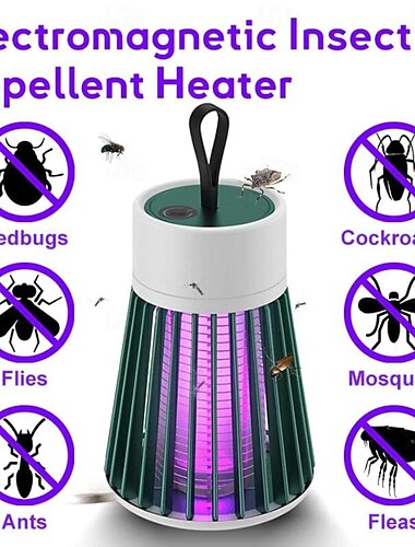  Odstraszacz komarów Mozz Guard - podgrzewacz pluskiew, zabójca komarów Buzzbug, odstraszacz komarów zaptek, ładowanie przez USB, idealne do użytku na zewnątrz i wewnątrz