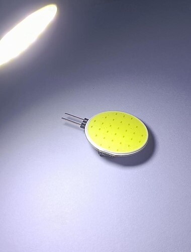  10 Stück G4 COB LED-Strahler 12 V AC/DC 3 W seitlicher Stift Bi-Pin Marine Camper RV Lampe 180 Grad Warmweiß/Weiß-Option