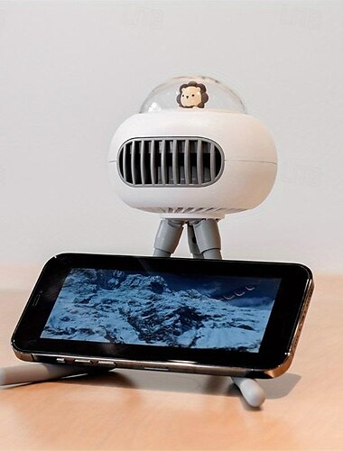  Neuer Autoventilator, Kopfschütteln, wiederaufladbarer USB-Oktopus-Klapp-Mini-Kinderwagen-Kleinventilator