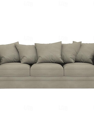  Samt 3-Sitzer Sofa-Bezug einfarbig gesteppte Samtbezüge