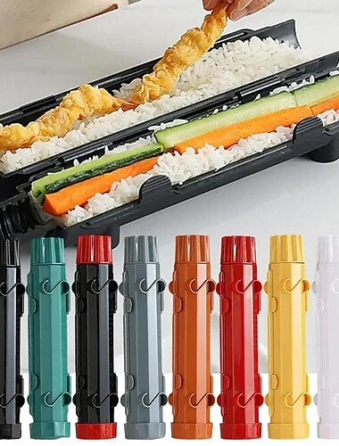  barkácsolj csíkos sushiforma gyors sushikészítő szerszámkészlet zöldséges húsdob háztartási konyha sushi rakétavető konyhai kiegészítők barkácsolj mesin pembuat sushi peralatan dapur konyhai kellékek
