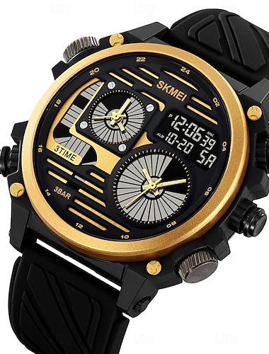  SKMEI Herren Digitaluhr Sport Modisch Lässige Uhr Armbanduhr leuchtend Stopuhr Wecker Countdown Kieselgel Beobachten
