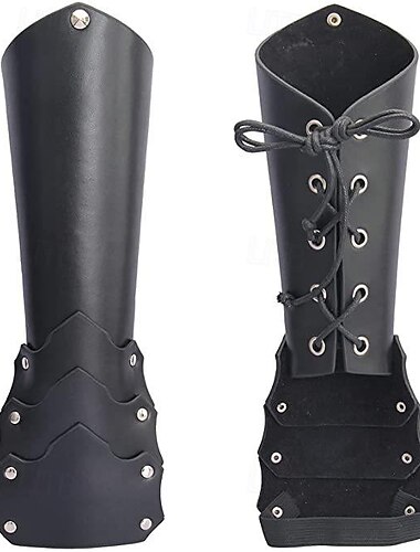  Médiéval Renaissance Steampunk Costume de cosplay Armure Bal Masqué Ren Faire Guerrier Viking Croisé Tir à l'arc Homme Femmes Viking Mascarade Performance Scène LARP Adulte Brassards Protège-bras
