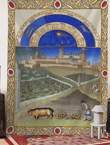  Tapeçaria Medieval Tapeçaria da Idade Média Arte Gótica Grande Tapeçaria Mural Decoração Fotografia Fundo Cobertor Cortina Casa Quarto Sala de Estar Decoração