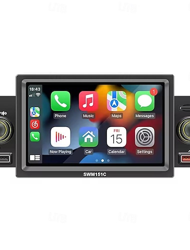  fyautoper 5-Zoll-Einzelbarren-Auto-MP5-Player Autokartenradio Bluetooth-Rückfahrverstärker Drahtloses Carplay