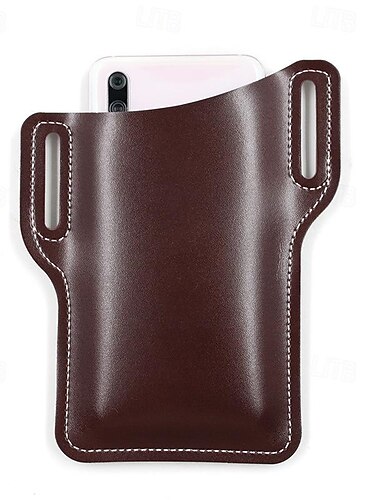  Universal-Leder-Hüfttasche, Vatertagsgeschenke, Leder-Handyholster, Universal-Hüfttasche mit Gürtelschlaufe, Universal-Handytasche mit aufrechtem Gürtelclip
