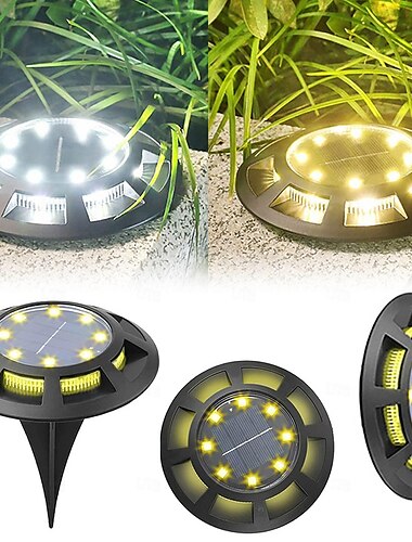  buitenverlichting op zonne-energie grondlicht op zonne-energie 16 led opgewaardeerd buiten waterdicht helder in de grond licht voor tuin loopbrug tuin patio