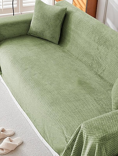  غطاء أريكة ربيعي بلون سادة، أغطية أريكة بيج مع غطاء أريكة مزرعة خضراء، واقي أريكة بسيط للكلاب، أغطية أريكة مقسمة على شكل حرف L
