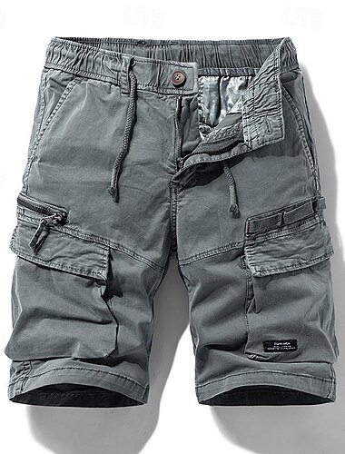  Herren Taktische Shorts Cargo Shorts Kurze Hosen Shorts Kurze Hosen Kurze Hose für Wanderer Knopf Kordelzug Elastische Taille Glatt tragbar Kurz Outdoor Täglich Campen und Wandern Modisch Klassisch