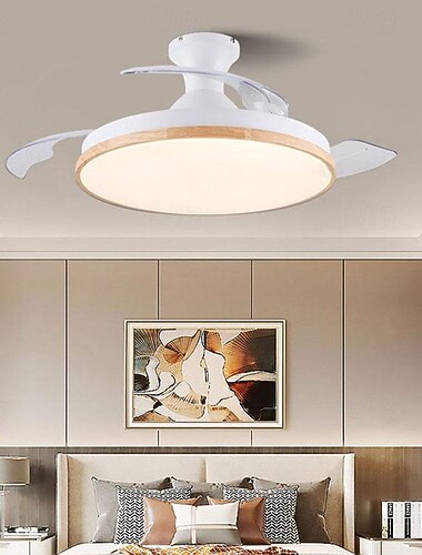  ανεμιστήρες οροφής led 90/105cm Βαμμένα φινιρίσματα 1 φωτός με δυνατότητα ρύθμισης ρύθμισης μεταλλικό ακρυλικό μοντέρνο μοντέρνο ύφος τραπεζαρία κρεβατοκάμαρας που ρυθμίζεται μόνο με τηλεχειριστήριο