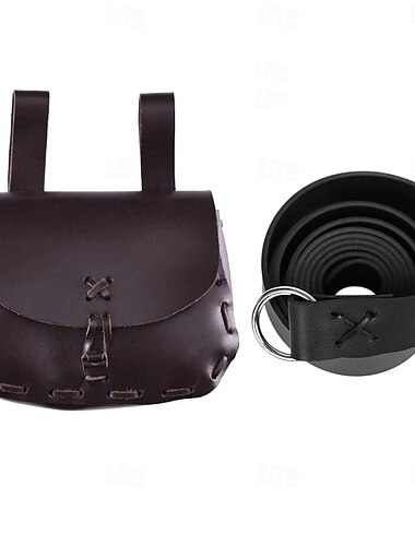  Retro Vintage Mittelalterlich Renaissance Taillengürtel Gürteltasche Ren Faire Pirat Krieger Ritter Herren Damen Keltisch Vikinger Fantasie Halloween Karneval Leistung Bühne Renaissance-Messe