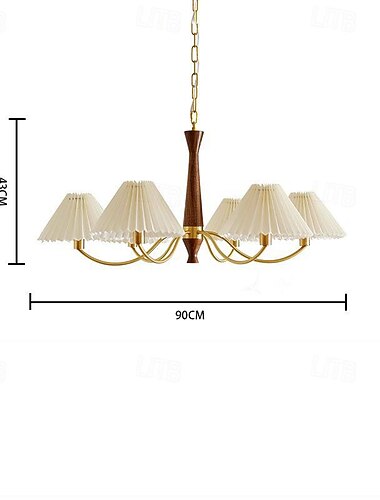  5-Light 6-Light 7-Light 70 cm Enkelt design Anheng Lys Metall Stof Kunstnerisk Stil Klassisk Stil Moderne Stil Malte overflater Moderne Nordisk stil 110-120V 220-240V