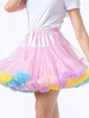 Retro Vintage 1950er Reifrock Krinoline Tutu Unterrock Prinzessin Damen Halloween Karneval Maskerade Junggesellinnenabschiedsparty Erwachsene Röcke