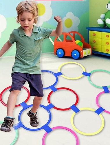  10 stücke 28cm springen haus kreis kinder sensorische ausbildung springen kreis outdoor sport spiel haushalt körperliche fitness grid spielzeug