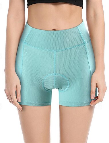  WOSAWE Damen Radlerhose Fahrradhose Fahrradshorts Radhose kurz mit polster Fahhrad Kurze Hose Gepolsterte Shorts / Gämse Slim Fit Sport Atmungsaktiv Schnelltrocknend Hochelastisch Komfortabel Schwarz