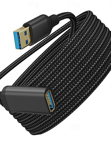  Nylongeflochtenes USB 3.0-Stecker-zu-Buchse-Hochgeschwindigkeitsübertragungsdatenkabel Computerfestplattenkamera-Drucker-Verlängerungskabel