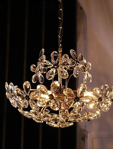  6 lumières 45 cm Conception unique Lampe suspendue Métal Finitions Peintes Moderne Style nordique 110-120V 220-240V