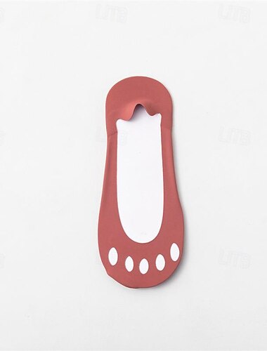  1 Paar unsichtbare Socken aus Eisseide, Damensocken, Fünf-Zehen-Socken, No-Show-Socken, Sommer