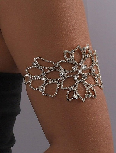  Bracelets en Argent Femme Classique Fleur Précieux Mode Luxe Bracelet Bijoux Argent Dorée Cylindre pour Cadeau Fiançailles