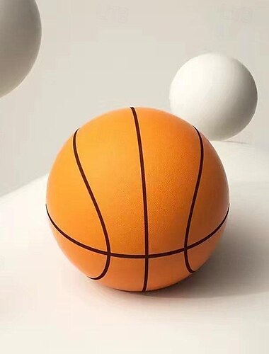  lydløs basketballketcherbold til børns indendørs træning lydløs bold til hjemmebrug svampelastik lille læderboldlegetøj18cm