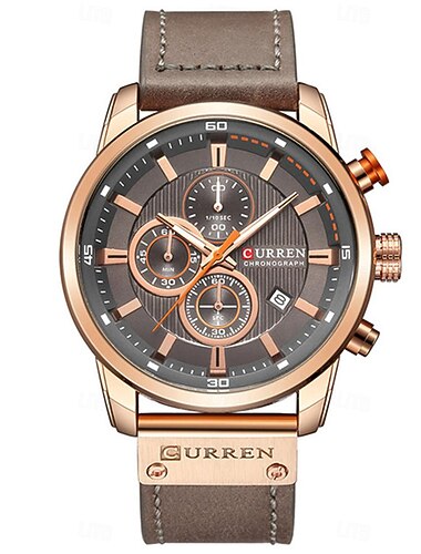  CURREN Pánské Křesťanské Hodinky Venku Sportovní Módní Náramkové Hodinky Kalendář Vodotěsný Dekorativní Kožené Hodinky
