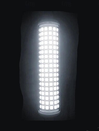  1/2 Stück R7s-LED-Lampe, hohe Helligkeit, 108 LEDs, kein Flimmern, 118 mm, doppelseitige LED-Lampe, Ersatz für Halogen-Metalldampf-Solarröhre, 85–265 V