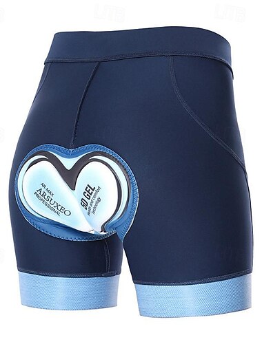  Arsuxeo Damen Radlerhose Fahrradhose Fahrradshorts Radhose kurz mit polster Fahhrad Kurze Hose Gepolsterte Shorts / Gämse Slim Fit Sport Atmungsaktiv Schnelltrocknend Hochelastisch Komfortabel