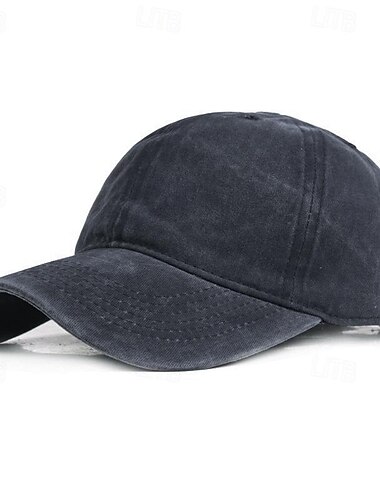  Herren Cap Basecap Schwarz Gelb Baumwolle Strassenmode Stilvoll Brautkleider schlicht Täglich Outdoorbekleidung Festtage Glatt Sonnenschutz