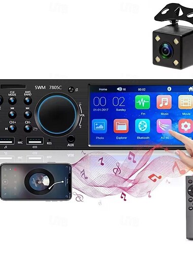  fyautoper 4 auto single ingot mp5 bluetooth přehrávač hd dotykový displej ovládání multimédií autorádio