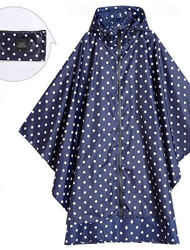  Unisexe Imperméable de randonnée Extérieur Imperméable Léger Résistant à la déchirure Tenues de randonnée Vêtements de randonnée Printemps Automne capuche Imperméable Poncho de Pluie Couleur Unie