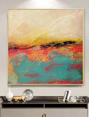  håndmalede oliemalerier lærred vægkunst dekoration moderne zao wouji stil abstrakt til stuen boligindretning rullet rammeløs ustrakt maleri