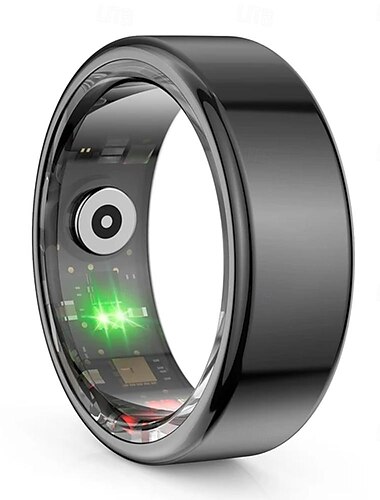  Neuer R02-Smart-Ring, multifunktionaler Schritt- und Gesundheitstracker, Herzfrequenz- und Blutsauerstoffmonitor, wasserdicht, für Männer und Frauen, Schlaf-Fitness