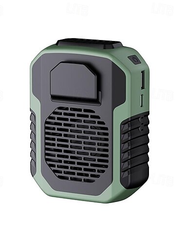  3-Geschwindigkeits bladeless tragbarer Ventilator – USB wiederaufladbarer Ventilator für Schreibtisch und Reisen batteriebetriebener persönlicher Luftkühler