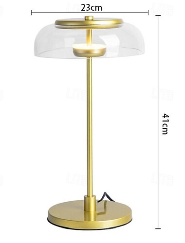  LED-Nachttischlampe, 7 W, nordische Glas-Schreibtischlampe, Schlafzimmer-/Wohnzimmer-Schreibtischlampe, Kinderzimmer-Dekor, Nachttischlampe, Geschenke, kreative Tischlampe aus Eisen mit