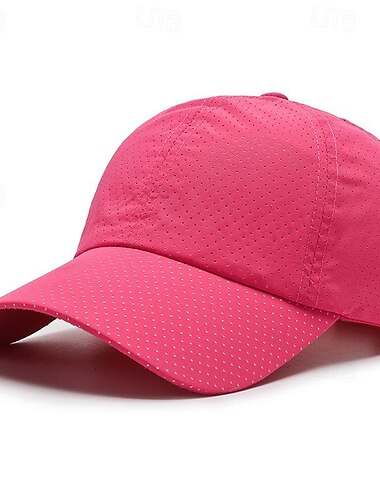  Homens Boné de beisebol Chapéu de sol Chapéu de caminhoneiro Branco Caqui Poliéster Moda Casual Rua Diário Tecido Ajustável Filtro Solar Respirável