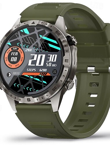  Alloy Outdoor Sports Smartwatch miehille 1,6 tuuman 360*360 HD -näyttö Bluetooth-puheluiden ja terveyden seurantaan tarkoitettu älykello miehille