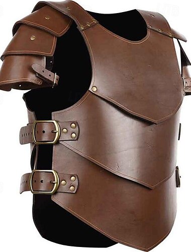  Retro / vintage Medeltida kostymer Renässans Vapen och Rustning Väst Bröstvakt Ren Faire Riddare Viking Alven Herr Viking fantasi Halloween Karnival Maskerad Fest Renässansmässan LARP Vuxen Väst