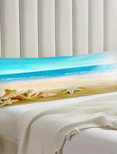  Пляжные декоративные подушки для тела, 1 шт., мягкая квадратная подушка, наволочка для спальни, гостиной, дивана, кресла