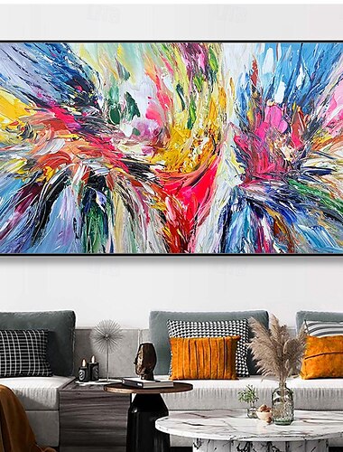  mintura lucrat manual textura picturi abstracte colorate în ulei pe pânză decor de artă de perete imagini moderne pentru decor interior pictură rulată fără rame neîntinsă