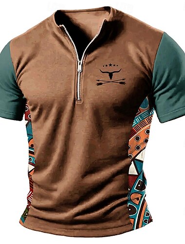  Herren Graphic Lustig Lächelndes Gesicht T Shirt Kurzarm T-Shirt 3D-Druck Hemd Modisch Designer Täglich Braun Khaki Grau Frühling Sommer Bekleidung S M L XL XXL XXXL
