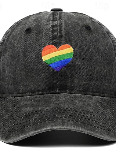  قبعة بيسبول LGBT، قبعات فخر قوس قزح من الدنيم، قبعة بيسبول LGBT قابلة للتعديل للرجال والنساء