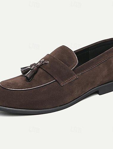  Homens Mocassins e Slip-Ons Mocassins Comfort Penny Loafers Pele Sintética Confortável Antiderrapante Mocassim Preto Café