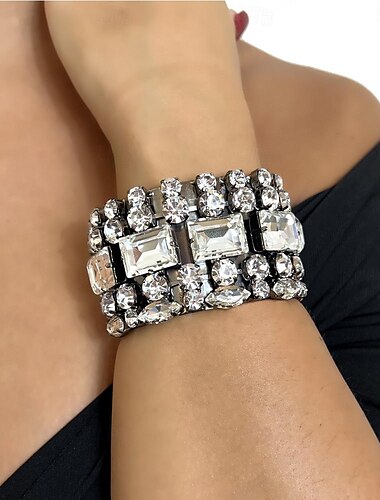  Bracelet de tennis Femme Rivière de Diamants Précieux Mode Luxe Bracelet Bijoux Argent Dorée Circulaire pour Cadeau Fiançailles Fête scolaire