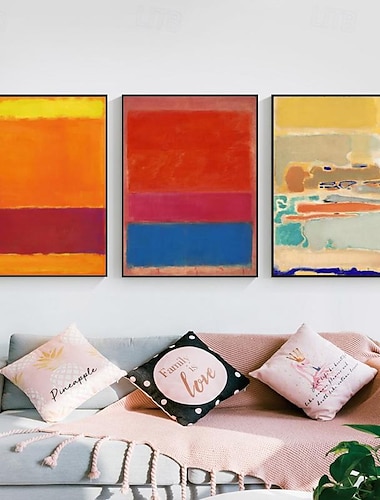  moderne wanddecoratie mark rothko handgeschilderd rothko canvas abstracte kunst interieurontwerp minimalisme kunst schilderij huisdecoratie gespannen frame klaar om op te hangen