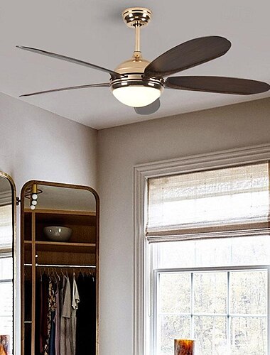 plafondventilator met licht app & Afstandsbediening 105/130cm dimbaar 6 windsnelheden moderne plafondventilator voor slaapkamer, woonkamer, kleine kamer 110-240v