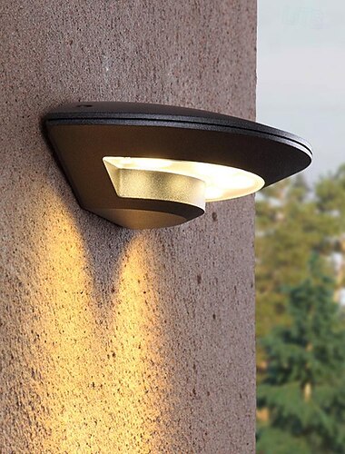  led-seinävalaisin 4w moderni yksinkertaisuus ulkona vedenpitävä alumiininen seinävalaisin musta huvila ulkoinen muoti patio parveke puutarhakoristelu ruosteenesto seinävalaisin ulkovalaisin 110-240v